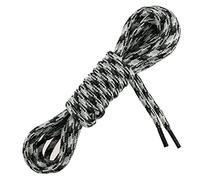 Les Lacets Français - Lacets ronds et très épais - Chaussures de SECURITE - 130cm - 100% Polyester - Couleur : Noir - FABRIQUE EN FRANCE Entreprise Patrimoine Vivant