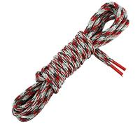 Les Lacets Français - Lacets ronds et très épais - Chaussures de SECURITE - 130cm - 100% Polyester - Couleur : Rouge - FABRIQUE EN FRANCE Entreprise Patrimoine Vivant