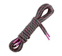 Les Lacets Français - Lacets ronds et très épais - RANDO - Pour des randonnées tout terrain - 110cm - 100% Polyester - Couleur : Anthracite/Rose Fluo - FABRIQUE EN FRANCE Entreprise Patrimoine Vivan