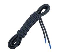 Les Lacets Français - Lacets ronds et très épais - RANDO - Pour des randonnées tout terrain - 170cm - 100% Polyester - Couleur : Anthracite/Bleu Royal - FABRIQUE EN FRANCE Entreprise Patrimoine Viva