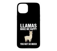 Les Lamas me rendent Heureuse, Pas Tant Que ça Coque pour iPhone 15 Plus