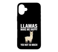 Les Lamas me rendent Heureuse, Pas Tant Que ça Coque pour iPhone 16 Plus