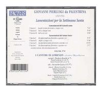 Palestrina Giovanni Pierluigi – Lamentations pour la Semaine Sainte – Tactus