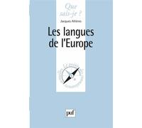Les langues de l'Europe - Jacques Allières - Que Sais-Je - Poche - Etude