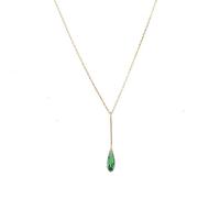 Les Larmes d'ange rationalisent Green Spar S925 Collier de chaîne de clavicule Lady