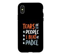 Les Larmes drôles des Gens Que Je Bats au Padel Coque pour iPhone X/XS