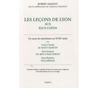 Les leçons de Lyon aux élus Coëns - Robert Amadou - Dervy-Livres - broché - Manuel