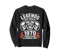 Les légendes du 56e Anniversaire sont nées en 1970 | Biker Motorcycle Sweatshirt