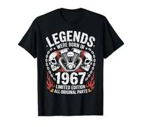 Les légendes du 59e Anniversaire sont nées en 1967 | Biker Motorcycle T-Shirt