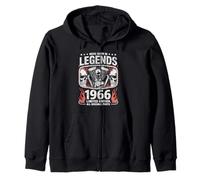 Les légendes du 60e Anniversaire sont nées en 1966 | Biker Motorcycle Sweat à Capuche