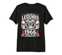 Les légendes du 60e Anniversaire sont nées en 1966 | Biker Motorcycle T-Shirt Haut de Gamme