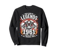 Les légendes du 65e Anniversaire sont nées en 1961 | Biker Motorcycle Sweatshirt