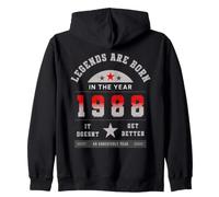 Les légendes Naissent en 1988 Année rétro Vintage Sweat à Capuche
