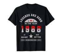 Les légendes Naissent en 1988 Année rétro Vintage T-Shirt Graphique avec Valeur