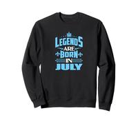 Les légendes Naissent en Juillet avec Crown Graphic Sweatshirt