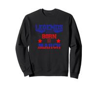 Les légendes Naissent en Mars Stars and Stripes Sweatshirt