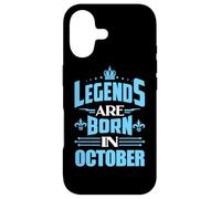 Les légendes Naissent en Octobre avec Crown Graphic Coque pour iPhone 17