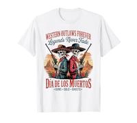 Les légendes ne s'estompent jamais - Mexicain Américain Día de Los Muertos T-Shirt