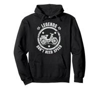 Les légendes n'ont pas besoin de vitesse. Cavalier vintage. Sweat à Capuche