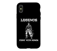 Les légendes se Battent avec Honneur, Samouraï, Japon Coque pour iPhone X/XS