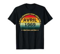 Les Legéndes sont Neés Avril 1969 57 Anniversaire Décoration T-Shirt