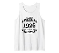 Les légendes sont nées en 1926 Vintage 100e Anniversaire Débardeur