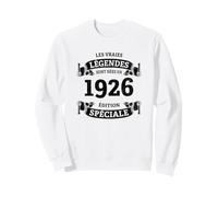 Les légendes sont nées en 1926 Vintage 100e Anniversaire Sweatshirt