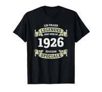 Les légendes sont nées en 1926 Vintage 100e Anniversaire T-Shirt
