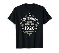 Les légendes sont nées en 1926 Vintage 100e Anniversaire T-Shirt