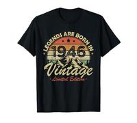 Les Légendes sont Nées en 1946 Cadeau d'anniversaire 80 Ans T-Shirt