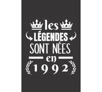 les légendes sont nées en 1992: ce carnet de notes humoristique est un notebook à la couverture drôle qui fera un cadeau original et pratique