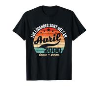 Les Légendes Sont Neés En Avril 2000 25e anniversaire T-Shirt