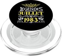 Les Légendes sont Nées en Juillet 1983 Anniversaire Cadeau PopSockets PopGrip pour MagSafe