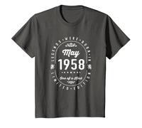 Les Légendes sont nées en Mai 1958 T-Shirt, Enfant, Asphalte, 6 Ans