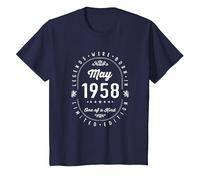 Les Légendes sont nées en Mai 1958 T-Shirt, Enfant, Bleu Marine, 2 Ans