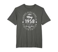 Les Légendes sont nées en Mai 1958 T-Shirt, Homme Grandes Tailles, Asphalte, 5X Tall