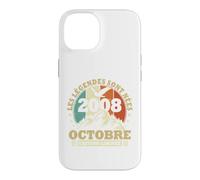 Les légendes sont Nées en Octobre 2008 Anniversaire 18 Ans Coque pour iPhone 14