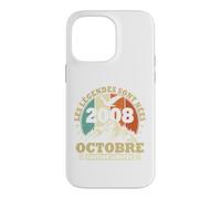 Les légendes sont Nées en Octobre 2008 Anniversaire 18 Ans Coque pour iPhone 14 Pro Max