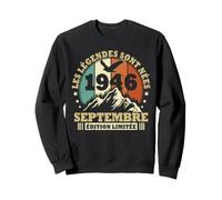 Les Légendes sont Nées en Septembre 1946 Anniversaire 80 Ans Sweatshirt