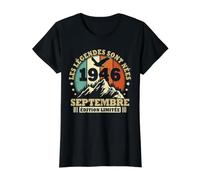Les Légendes sont Nées en Septembre 1946 Anniversaire 80 Ans T-Shirt Graphique avec Valeur