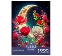Les Les rosess Puzzle 1000 Pièces Educa Jeu D'Intelligence Décoration Intérieure Belles Plantes Jeu Éducatif Challenge Toy Adultes & Enfants des 14 Ans 38x26cm/1000pcs