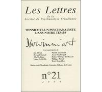 Les Lettres de la SPF n°21 Winnicott, un psychanalyste dans notre temps - Collectif - Campagne Premiere - broché - Revue