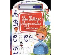 Les lettres majuscules cursives 5-7 ans: Cahier d'écriture - Avec un feutre effaçable