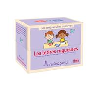Les lettres rugueuses Montessori - Les majuscules cursives