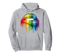 Les lèvres Arc-en-Ciel mordent la Gay Pride LGBTQ Sweat à Capuche