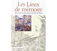 Les Lieux De Memoire Vol 3: Les France II Et III (French Edition) (2007-05-23)