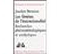 Les limites de l'intentionnalité Recherches phénoménologiques et anaytiques - Jocelyn Benoist - Vrin - broché - Etude