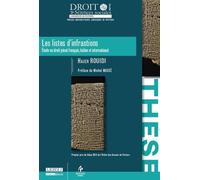 Les listes d'infractions Etude en droit pénal français, italien et international - Hajer Rouidi - Univeau Poitiers Pu.juridiques - broché - Etude