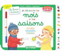 Les livres-ardoises - Je découvre les mois et les saisons - Maternelle (dès 4 ans)