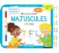 Mes Premières Majuscules Bâton - Avec 1 Feutre Effaçable 2 Couleurs